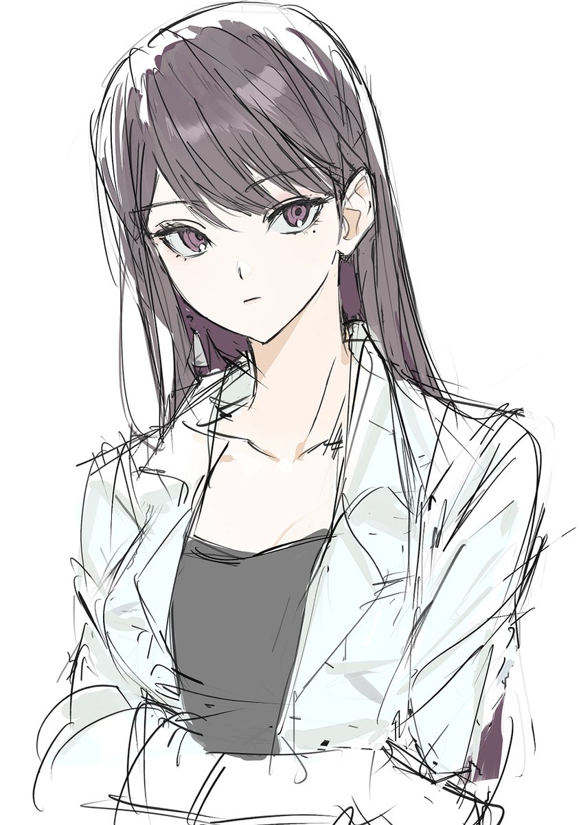 1girl, bang_dream!, bang_dream!_it's_mygo!!!!!, black_hair, black_shirt, closed_mouth, commentary_request, highres