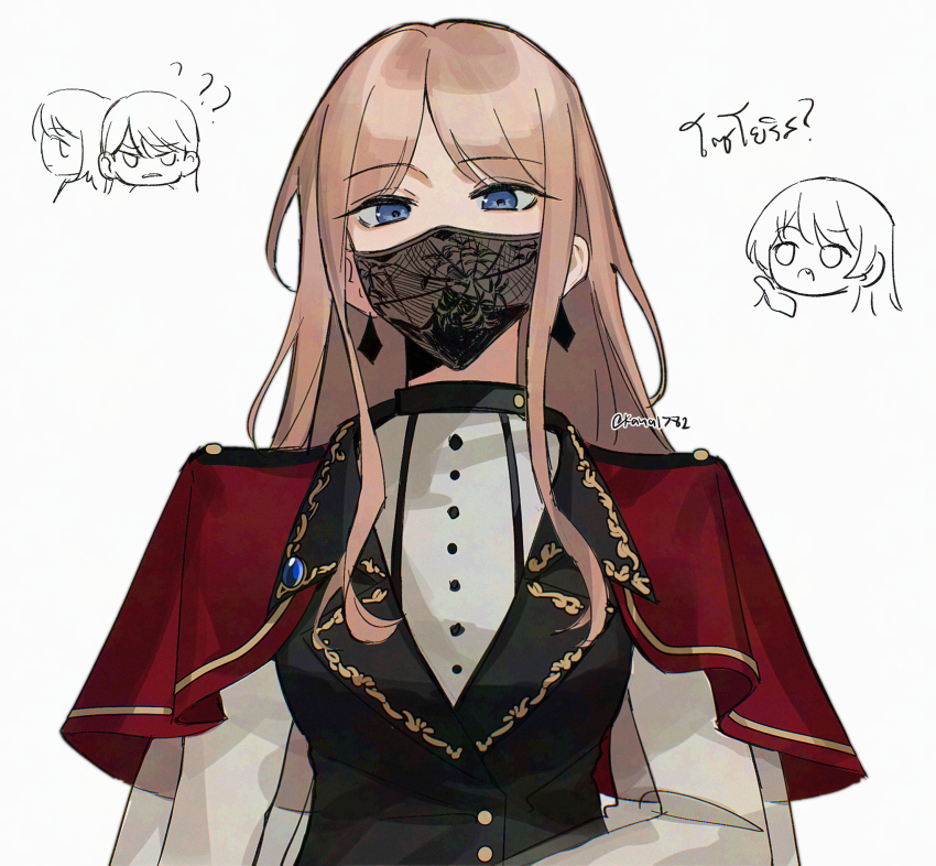 4girls, :o, ?, ??, arm_at_side, bang_dream!, bang_dream!_it's_mygo!!!!!, black_vest