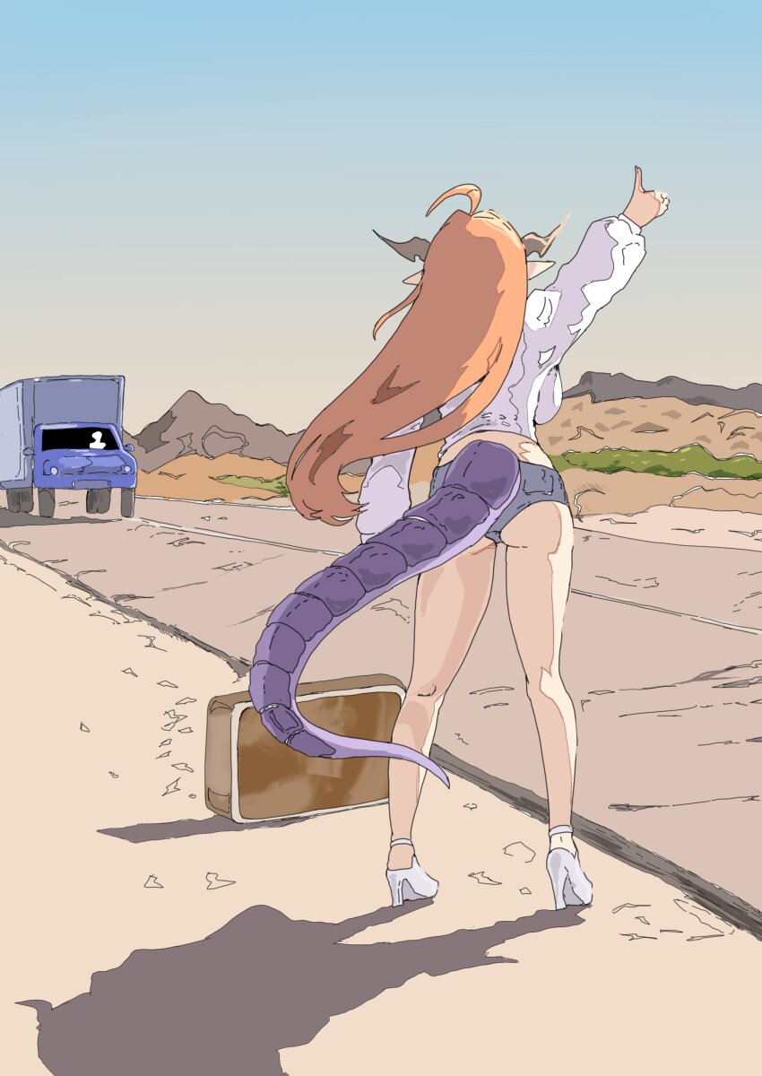 1girl, absurdres, ahoge, alternate_costume, cosplay, dragon_girl, dragon_horns, dragon_tail