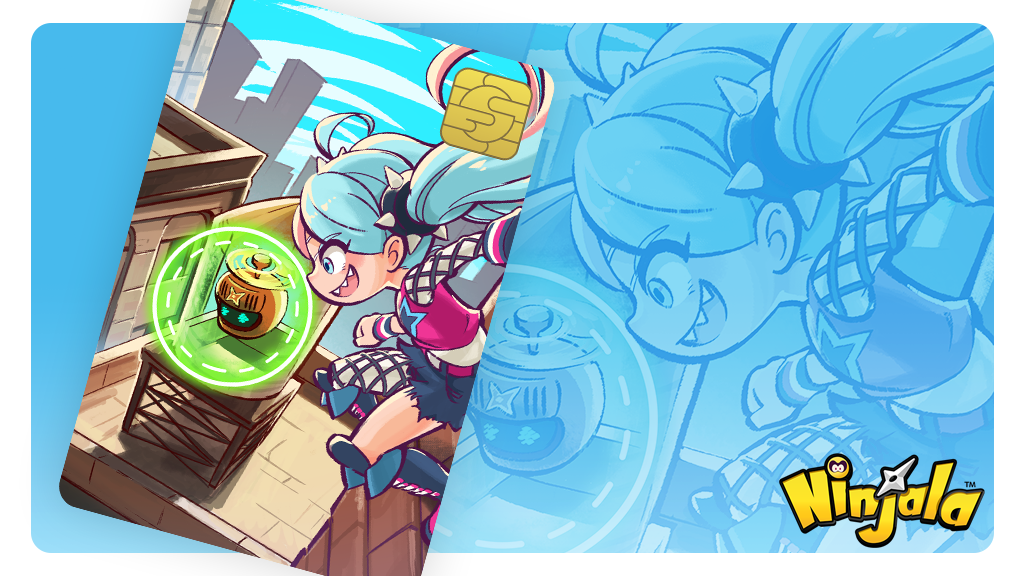 ahoge, aqua_background, aqua_eyes, aqua_hair, belt, blue_boots, blue_pupils, blue_shorts