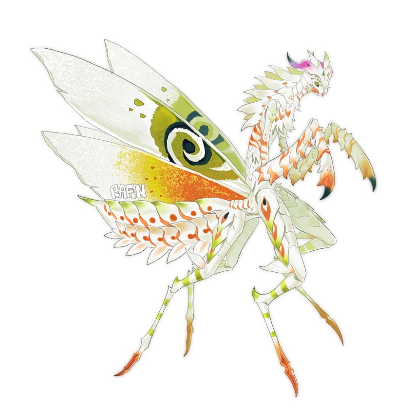 1boy, abdomen_tail, arthropod_boy, arthropod_limbs, arthropod_tail, artist_name, bairizuomeng, body_markings