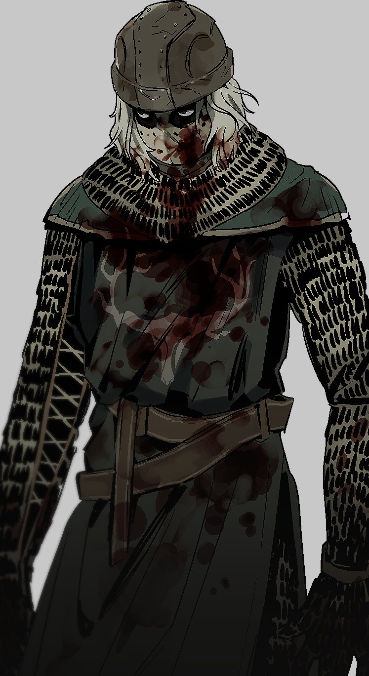 1boy, armor, belt, blood, blood_on_armor, blood_on_clothes, blood_on_face, brown_belt