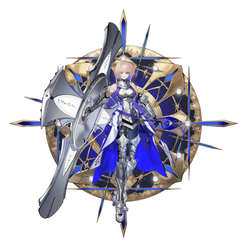 1girl, arlizi, armor, armored_boots, armored_leotard, boobplate, boots, breastplate