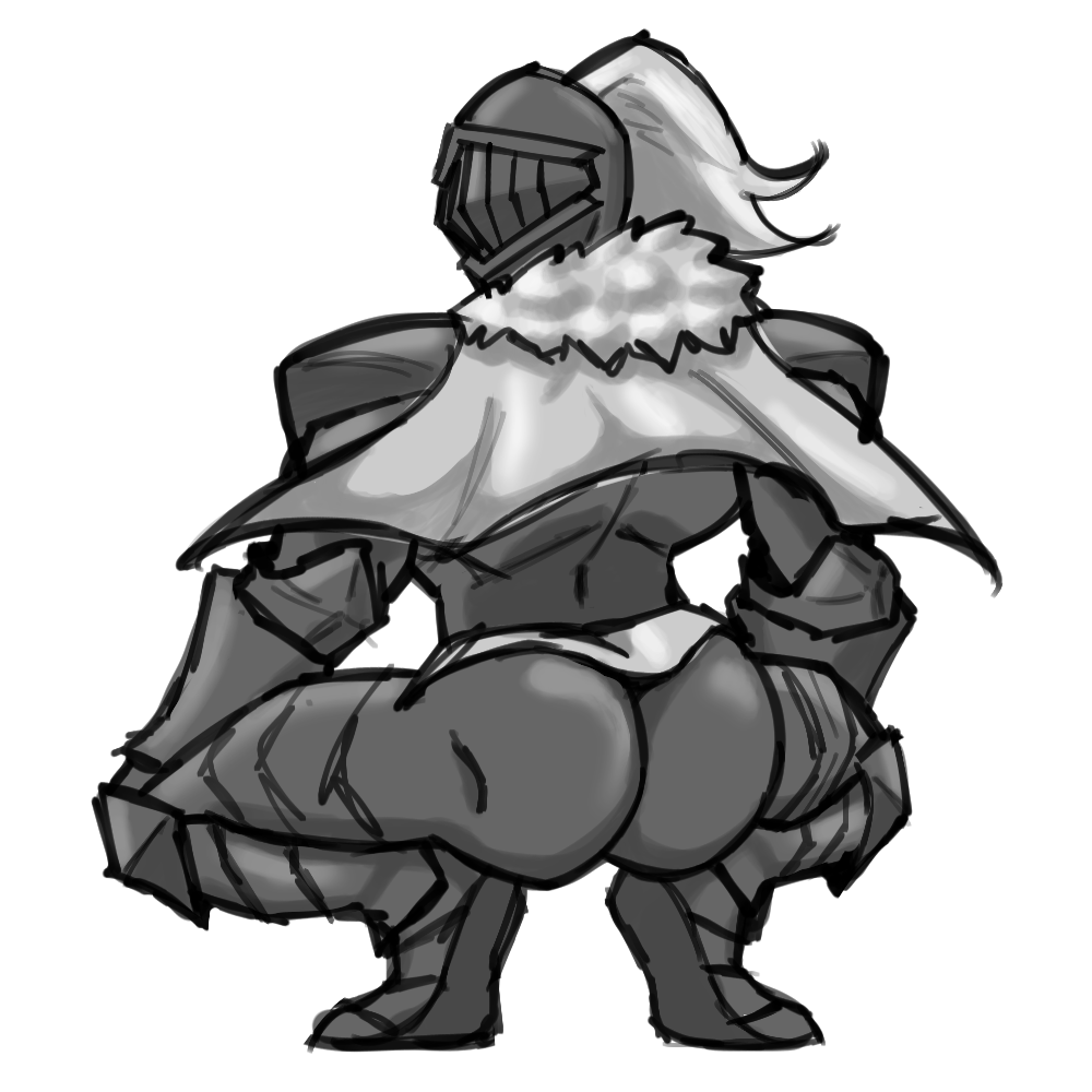1boy, armor, ass, ass_focus, black_souls, black_souls_2, broly_culo_(meme), cape