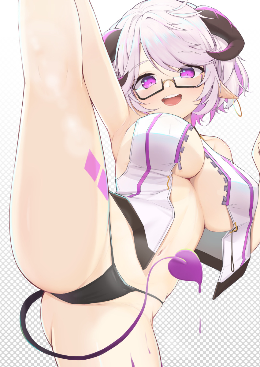 1girl, absurdres, black_panties, breasts, chinese_commentary, cloudhorizon_studios, colored_inner_hair, commentary