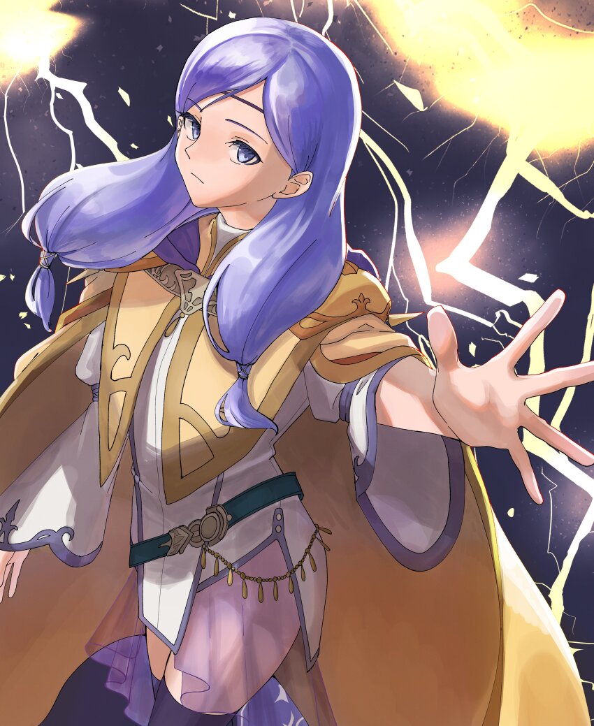 1girl, absurdres, boots, cape, fire_emblem, fire_emblem:_radiant_dawn, highres, ilyana_(fire_emblem)