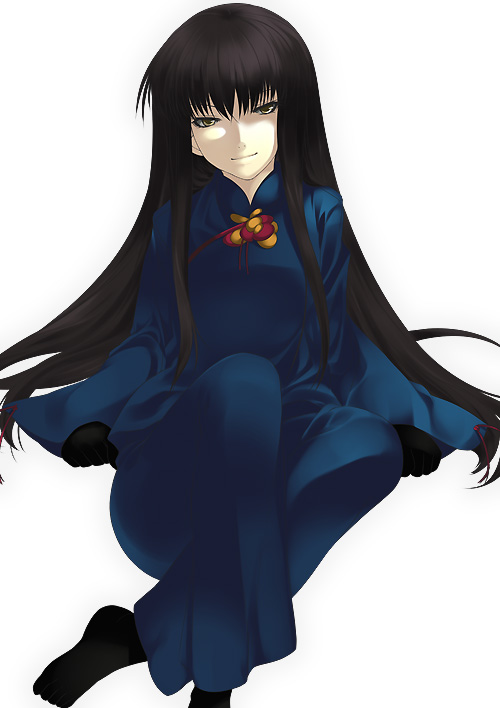 1boy, black_hair, crossdressing, crossdressing_(mtf), ddd, decoration_disorder_disconnection, karyou_kaie, long_hair