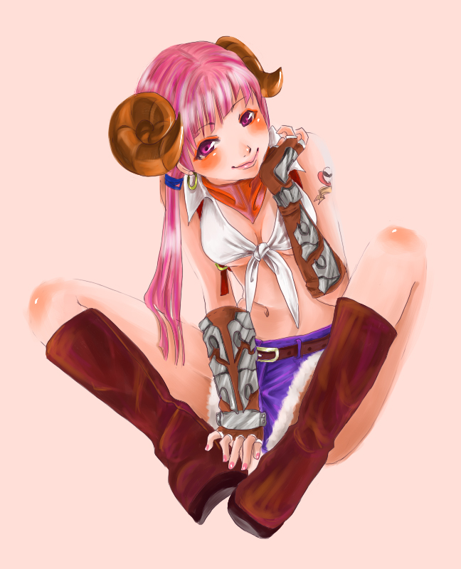 1girl, alice_(afternoon_gleam), bandana, belt, blacksmith_(ragnarok_online), blush, boots, breasts