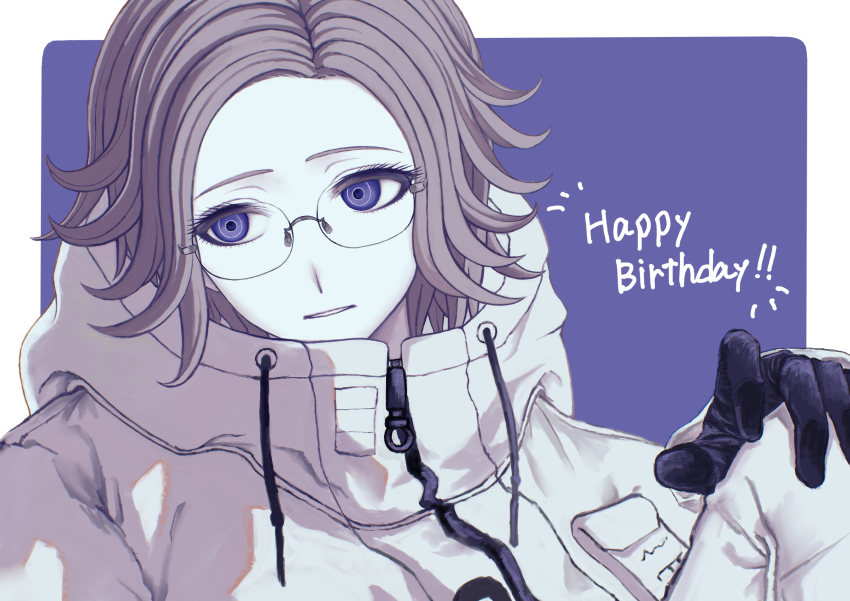 1boy, absurdres, aotsuki_eito, birthday, black_gloves, brown_hair, commentary_request, gloves