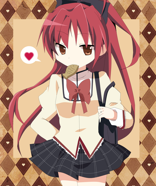 10s, 1girl, alternate_costume, bad_id, bad_pixiv_id, bag, bookbag, bow