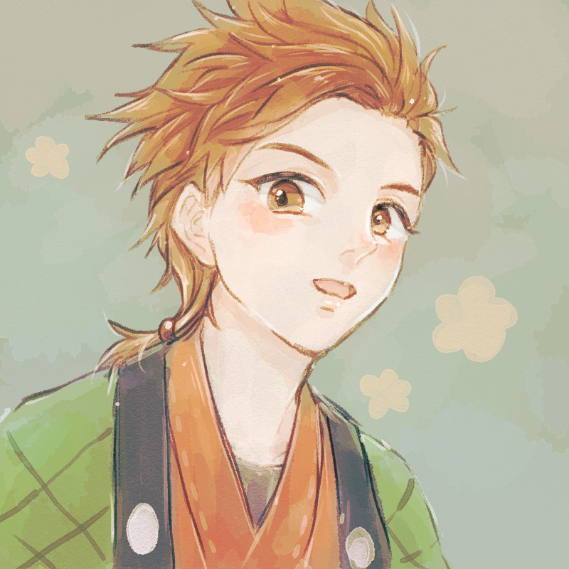 1boy, bokujou_monogatari, bokujou_monogatari:_mittsu_no_sato_no_taisetsuna_tomodachi, brown_eyes, brown_hair, floral_background, flower, green_background