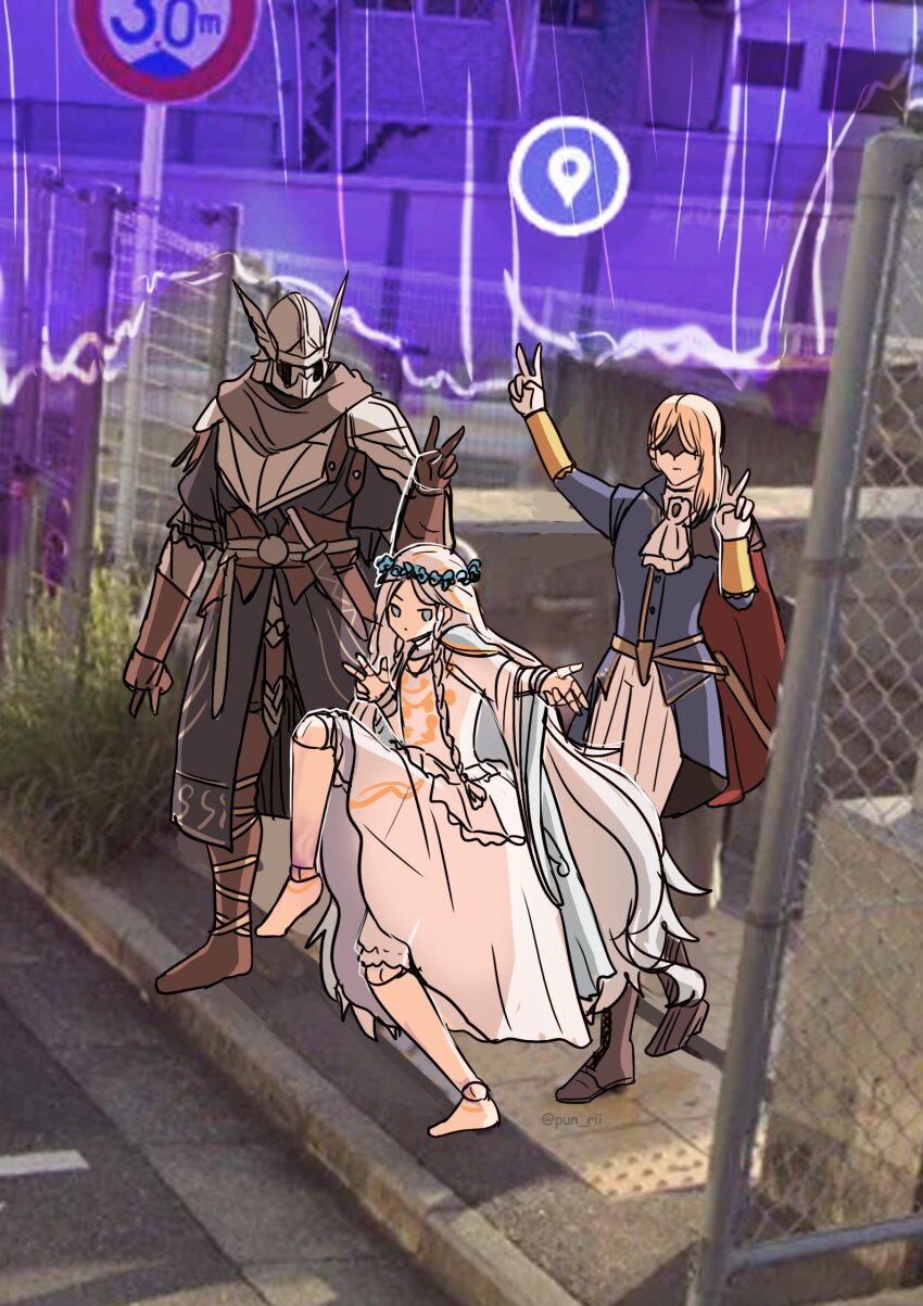 absurdres, barefoot, blindfold, blindfold_mask, blue_eyes, braid, brother_and_sister, doll_joints