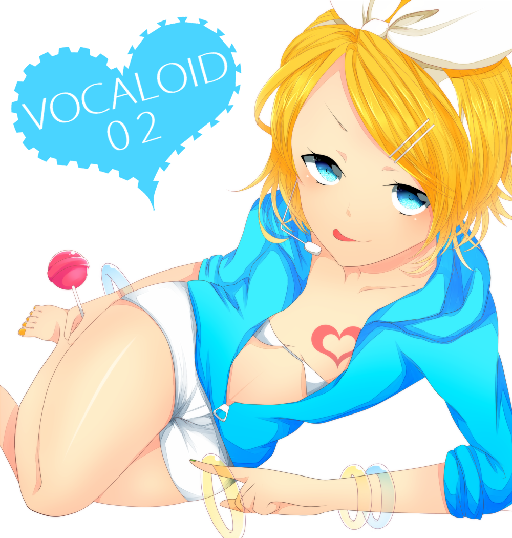 1girl, :q, achiki, aqua_eyes, bad_id, bad_pixiv_id, bikini, bikini_top_only