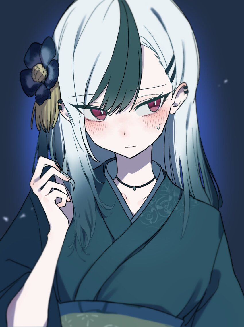 1girl, black_hair, blue_archive, breasts, demon_girl, demon_horns, hattori_(iamsambaboy), highres