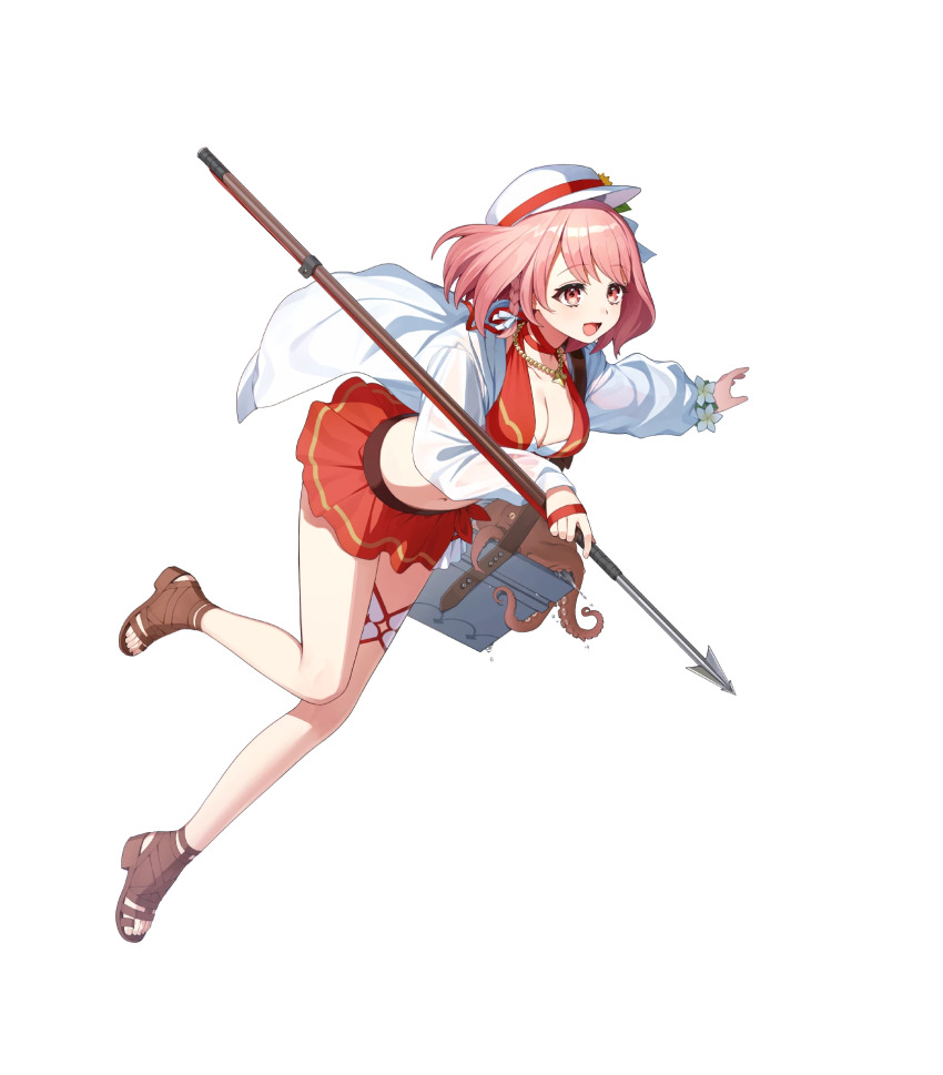 1girl, attack, bikini, breasts, fire_emblem, fire_emblem_engage, fire_emblem_heroes, harpoon