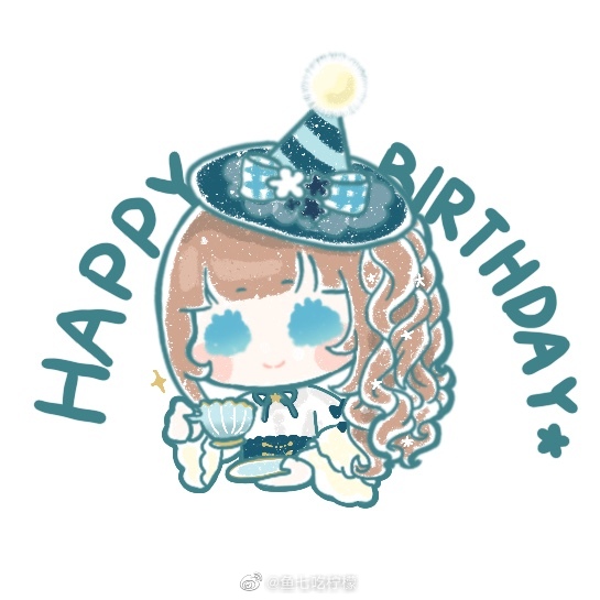 1girl, birthday, black_corset, black_flower, blue_bow, blue_eyes, blue_hat, blue_ribbon