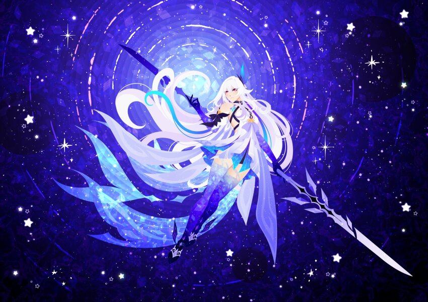 1girl, bare_shoulders, closed_mouth, commentary, dress, english_commentary, ffluvy, full_body