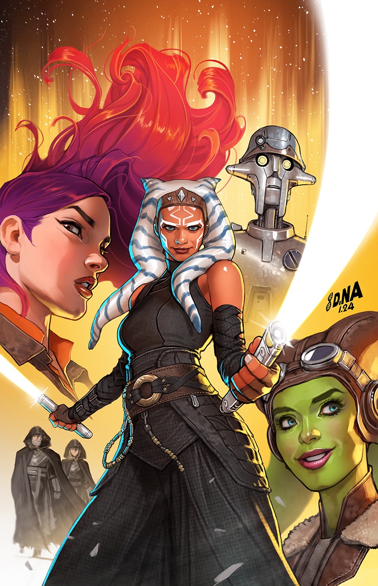 1boy, 1other, 4girls, ahsoka_tano, alien, baylan_skoll, blue_eyes, brown_eyes