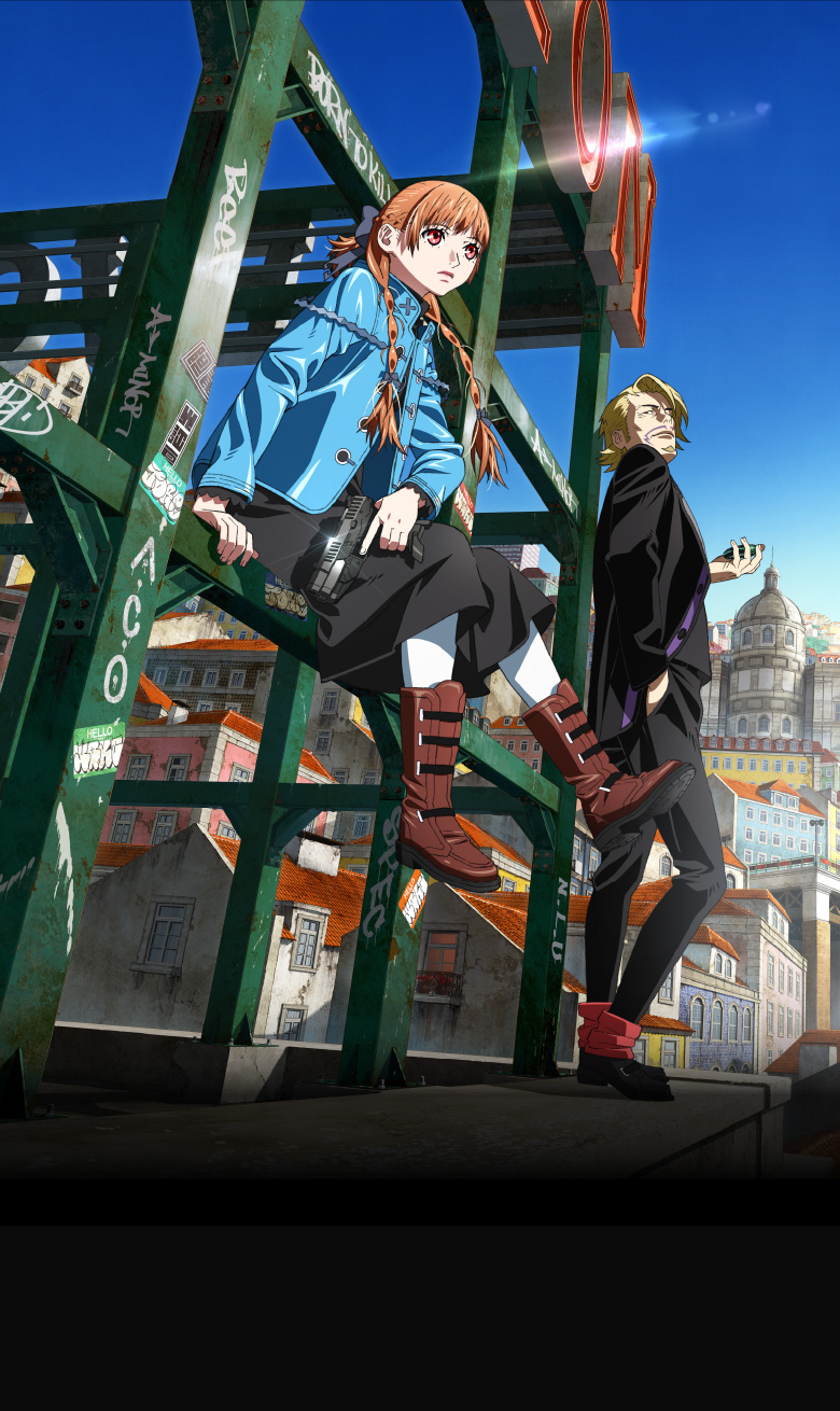 1boy, 1girl, anime_coloring, ankle_boots, aqua_jacket, aqua_sleeves, black_bow, black_dress