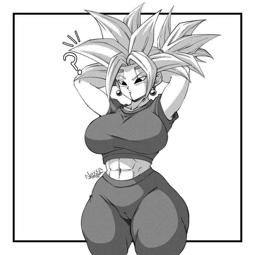 1girl, abs, absurdres, baby_(dragon_ball), breasts, cameltoe, crop_top, dragon_ball
