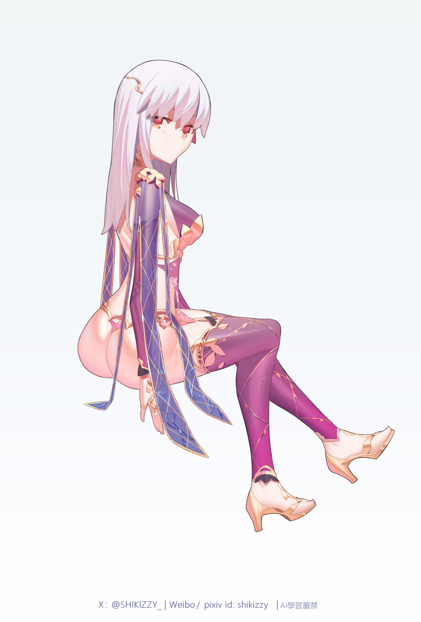 1girl, absurdres, armor, ass, backless_outfit, bare_shoulders, bikini_armor, breasts