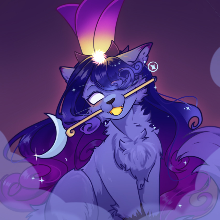 animal, animal_focus, animalization, blank_eyes, blue_hair, cat, colored_tongue, commentary_request