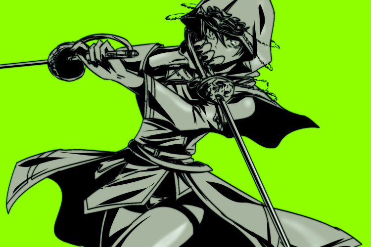 1girl, bike_shorts, capelet, commentary_request, covering_own_mouth, cowboy_shot, detached_sleeves, dragon_quest