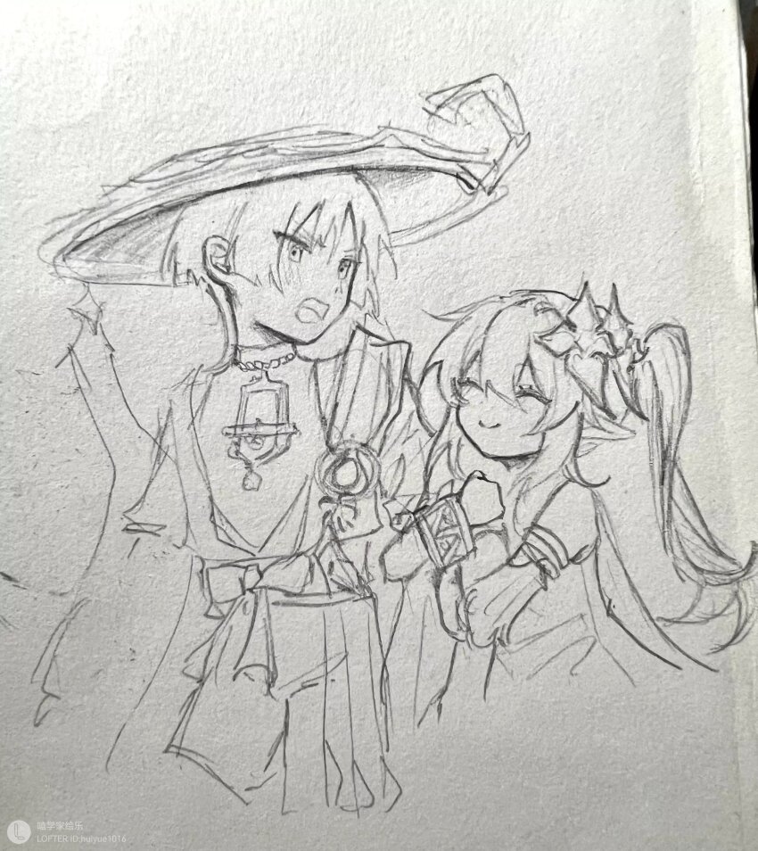 1boy, 1girl, armlet, art_tools_in_frame, blunt_ends, blush, bow, bracelet