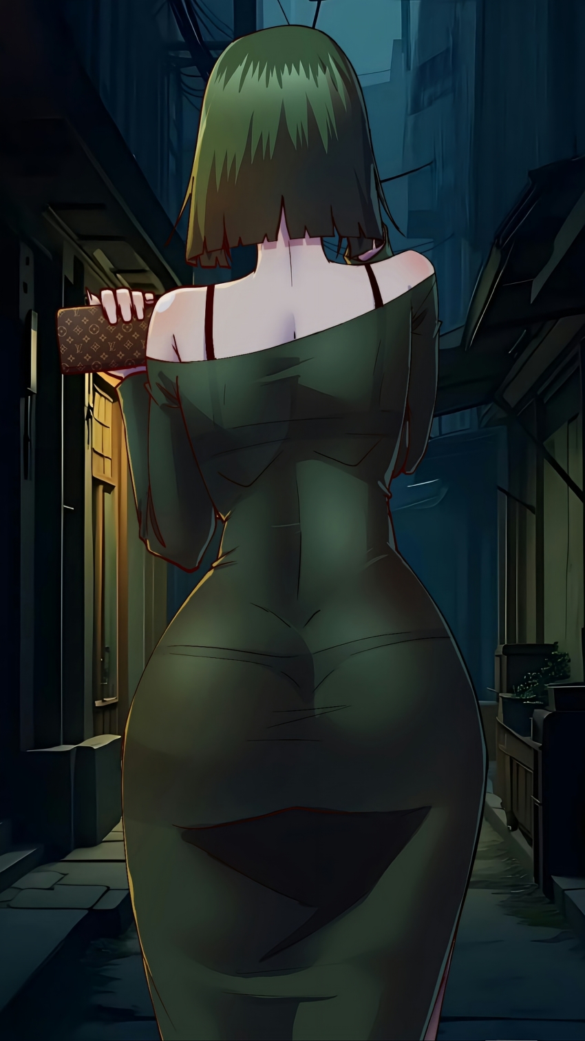 absurdres, bag, black_bra, bra, bra_strap, bra_visible_through_clothes, bralines, breasts