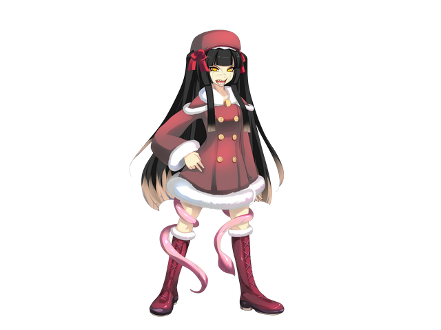 1girl, black_hair, boots, brown_hair, capelet, closed_mouth, dress, eyes_visible_through_hair