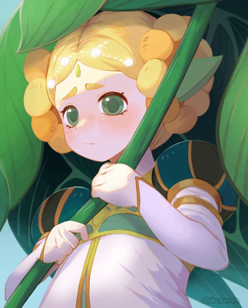 1girl, absurdres, afk_(series), afk_journey, artist_name, braid, braided_hair_rings, brown_hair