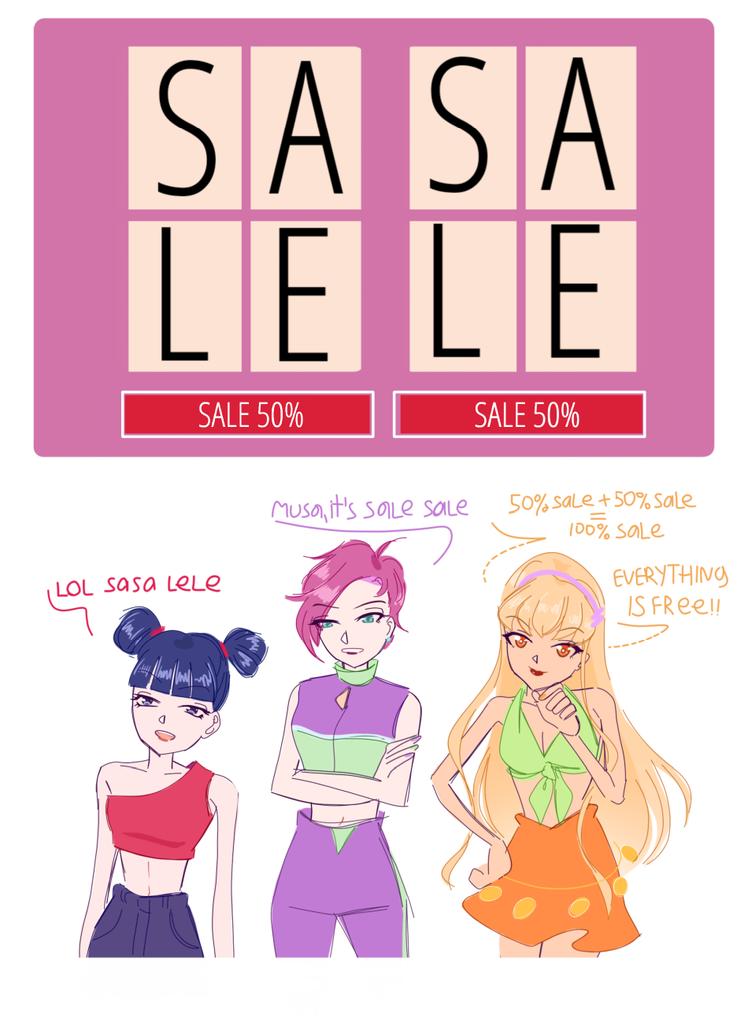 3girls, ahoge, aqua_eyes, asymmetrical_hair, bad_id, bad_twitter_id, bare_arms, bare_shoulders