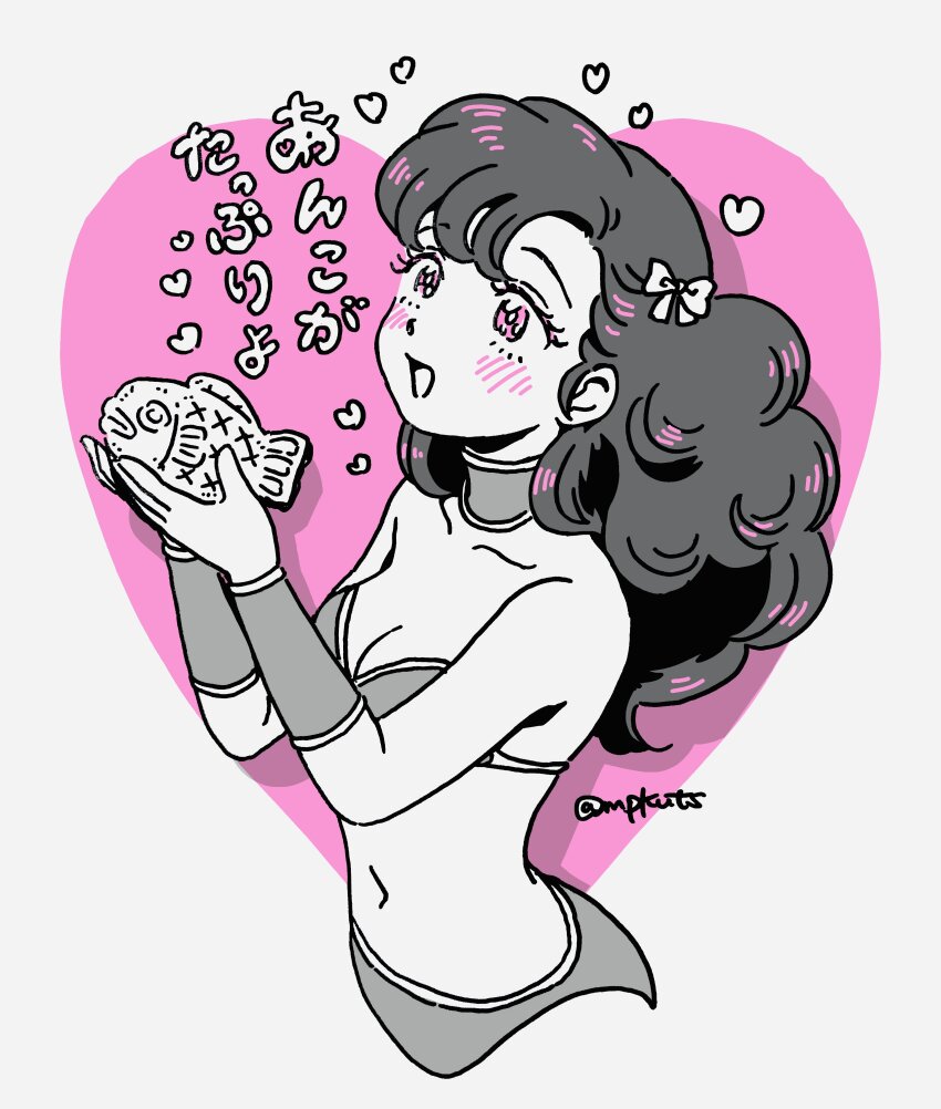 absurdres, artist_name, bikini, blush, breasts, cleavage, collarbone, curly_hair