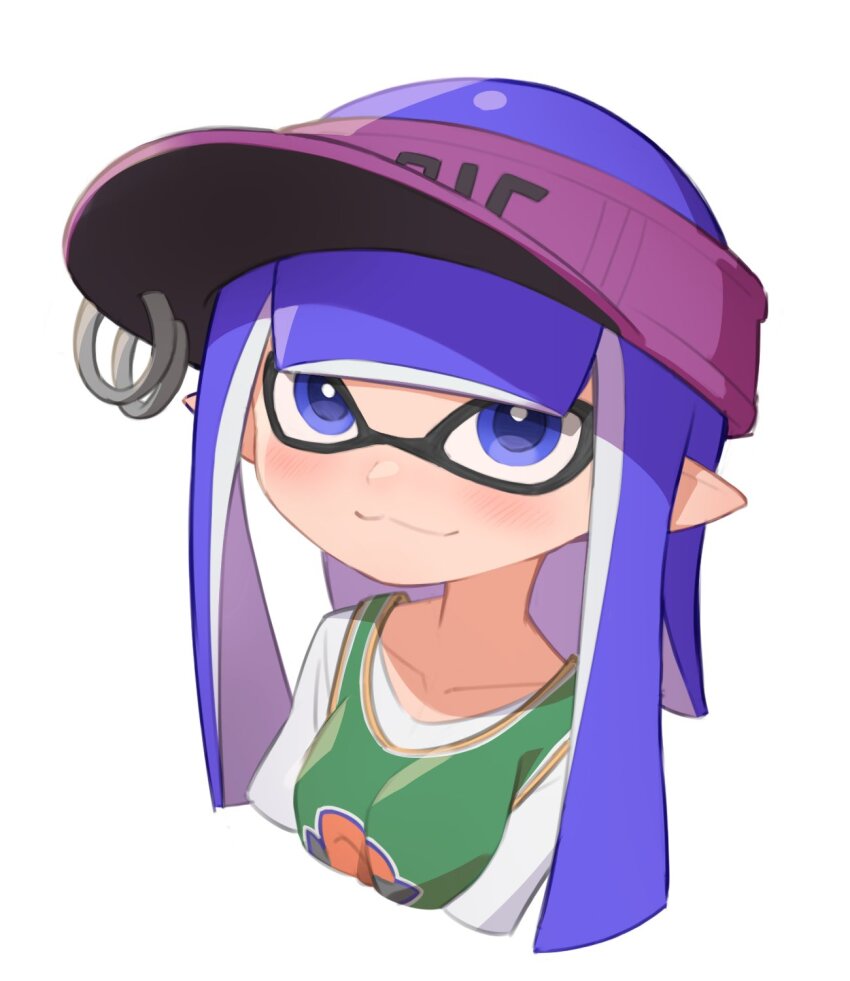 1girl, :3, blue_eyes, blue_hair, breasts, closed_mouth, collarbone, commentary