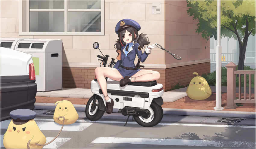 <|>_<|>, 1girl, :d, absurdres, animal, ankle_tattoo, armband, artist_request