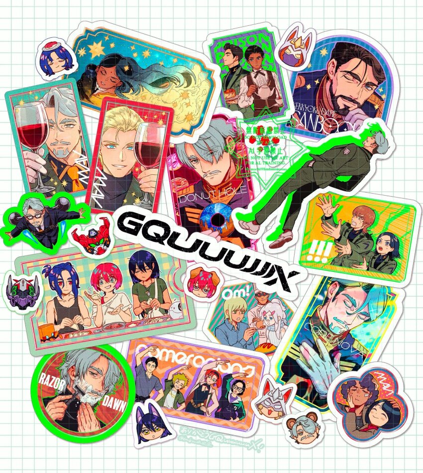 !, !!, :o, ^_^, alcohol, amate_yuzuriha, animal_ears, annqi