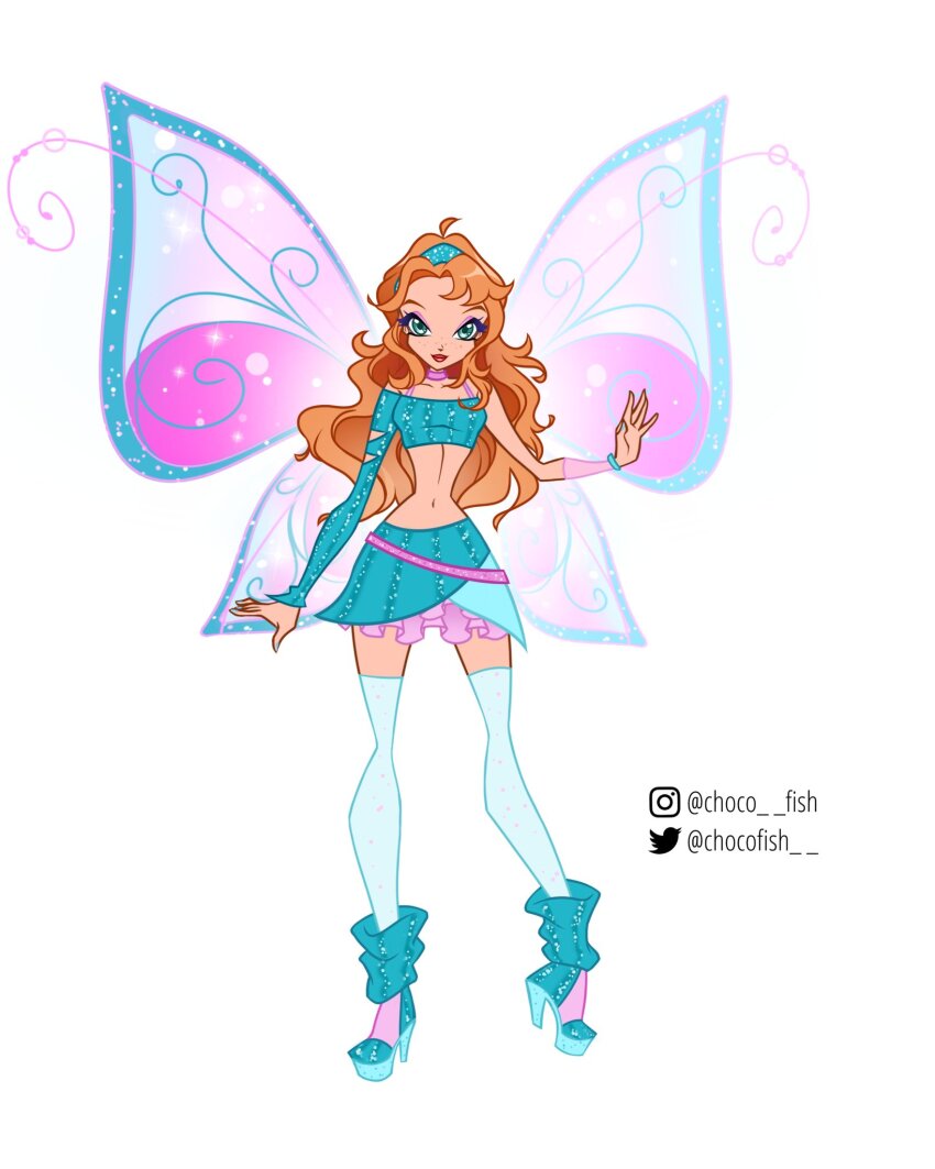 1girl, ahoge, arm_warmers, bad_id, bad_twitter_id, bare_shoulders, believix, belt