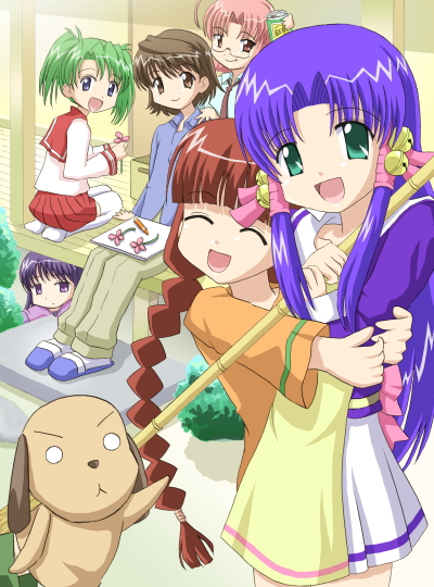 00s, aoba_kozue, chanohata_tamami, johnny_ryuusei, kurosaki_asami, kurosaki_sayoko, mahoraba, momono_megumi, school_uniform, serafuku, shiratori_ryushi