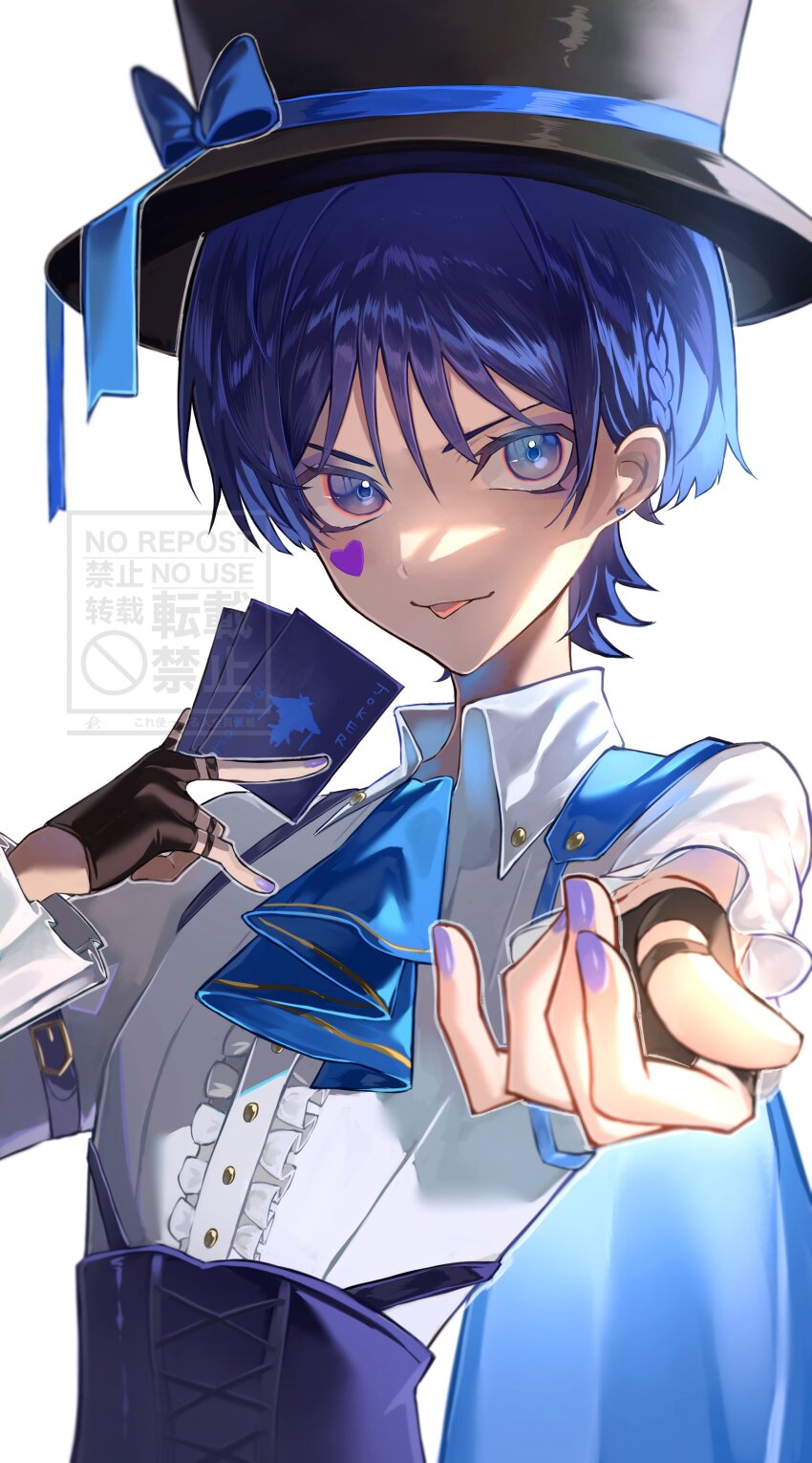 1boy, absurdres, alternate_costume, arm_belt, ascot, belt, black_gloves, black_hat