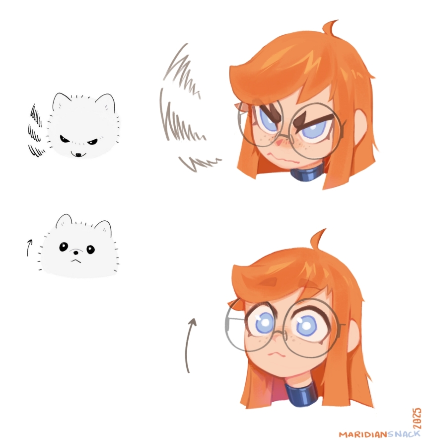 1girl, :<, black-framed_eyewear, black_bodysuit, bodysuit, borrowed_character, closed_mouth, commission