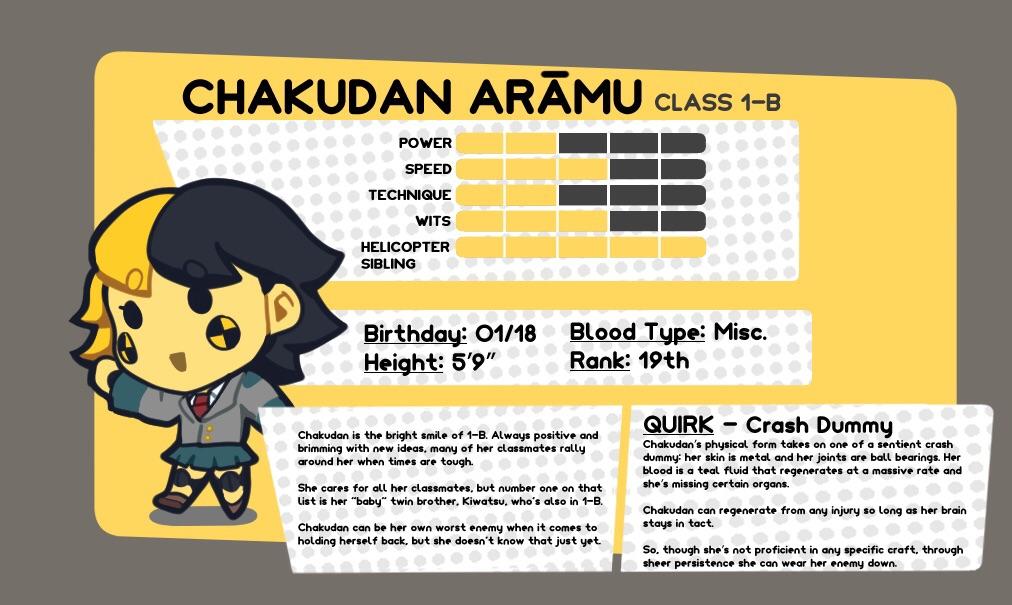 1girl, black_hair, blonde_hair, boku_no_hero_academia, brown_shoes, chibi, commentary, crash_test_dummy