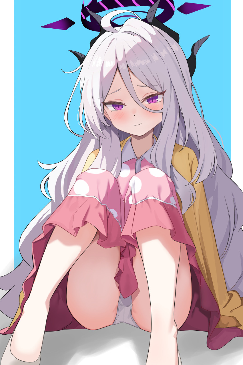 1girl, absurdres, ahoge, allen_(user_rtdw8823), ass, black_halo, blue_archive, blush