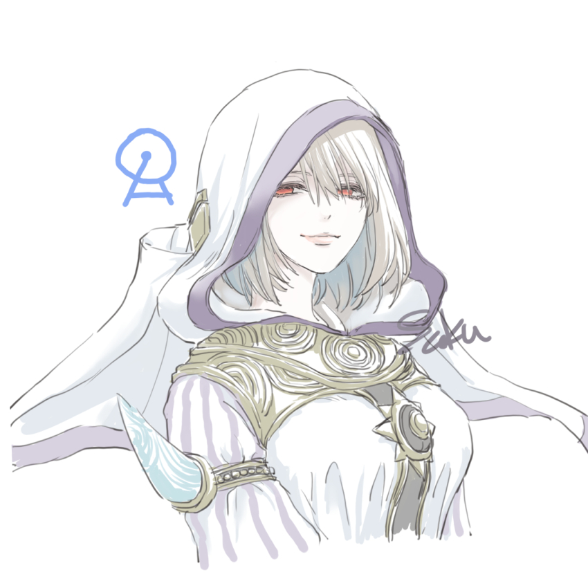 1girl, cropped_torso, final_fantasy, final_fantasy_xiv, highres, hood, hood_up, looking_at_viewer