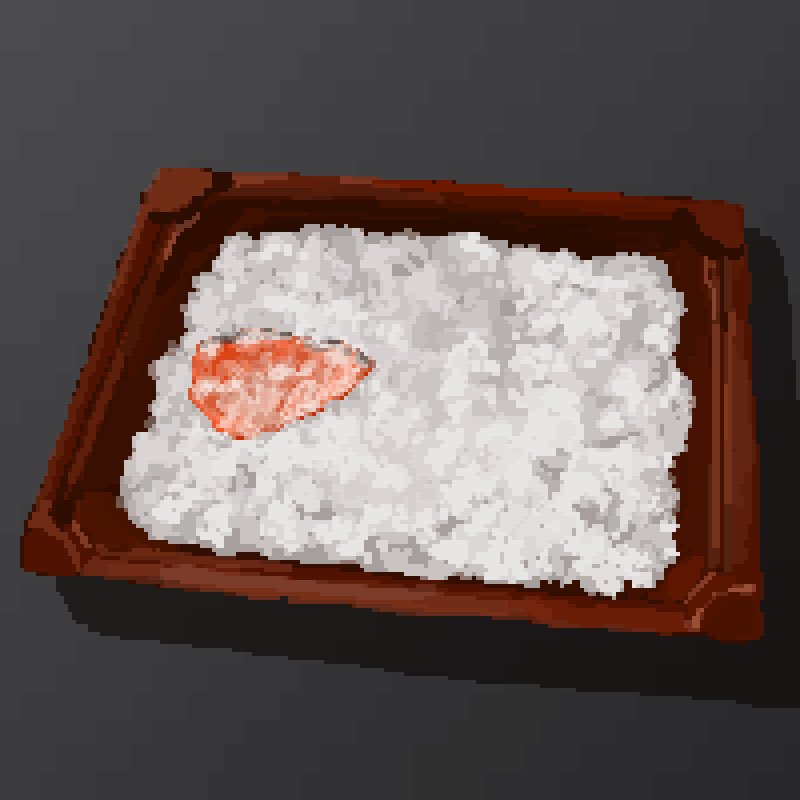 bento, box, filet, food, food_focus, grey_background, hisachan55cute, no_humans