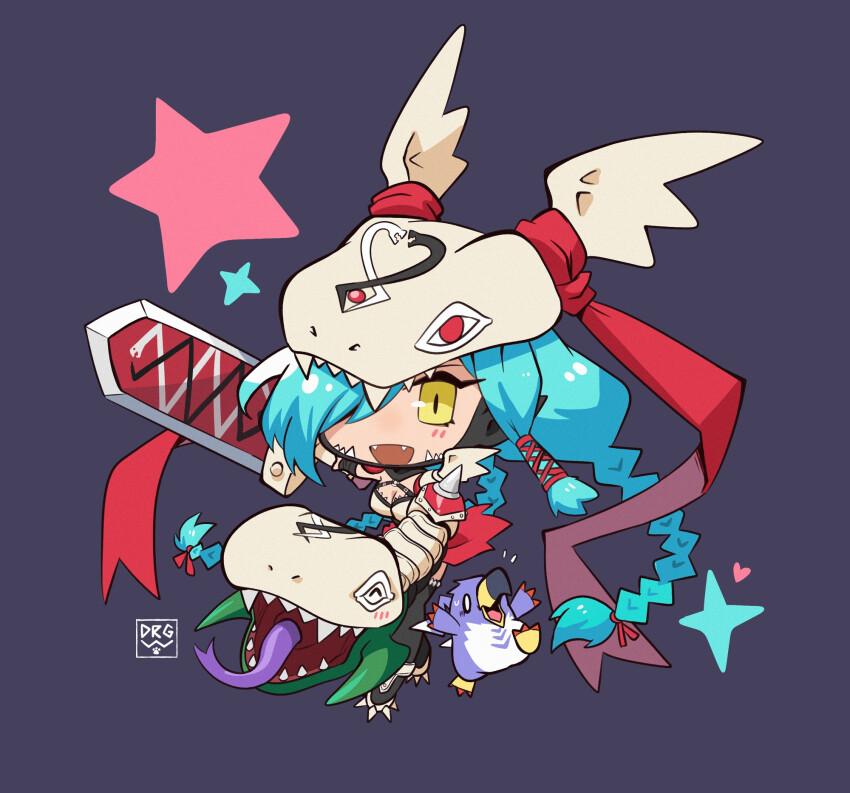 armor, beak, chibi, digimon, digimon_(creature), dragonwilbert, fangs, happy