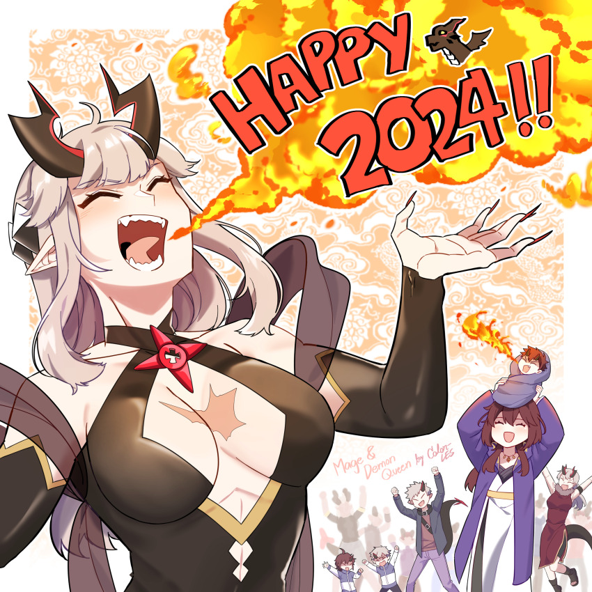 2024, ^_^, absurdres, artist_name, baby, bare_shoulders, belt, belt_buckle