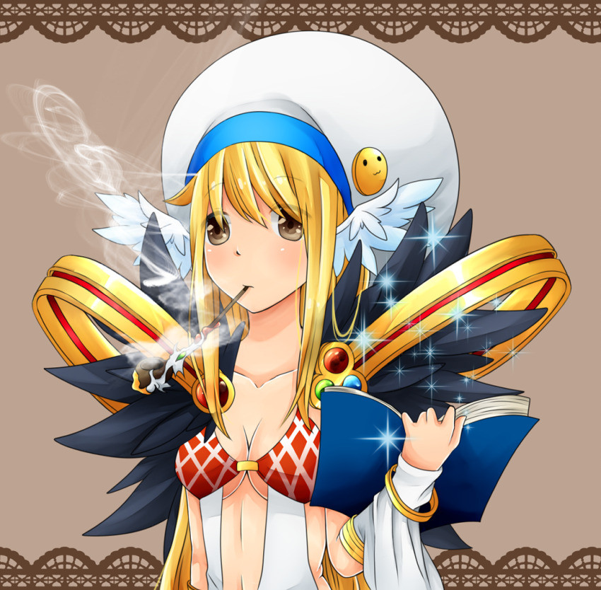 1girl, argyle_clothes, argyle_dress, bangle, blonde_hair, blush, book, bracelet