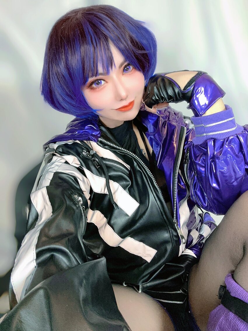 1girl, cosplay, cosplay_photo, elle_piyo, female_focus, fingerless_gloves, gloves, highres