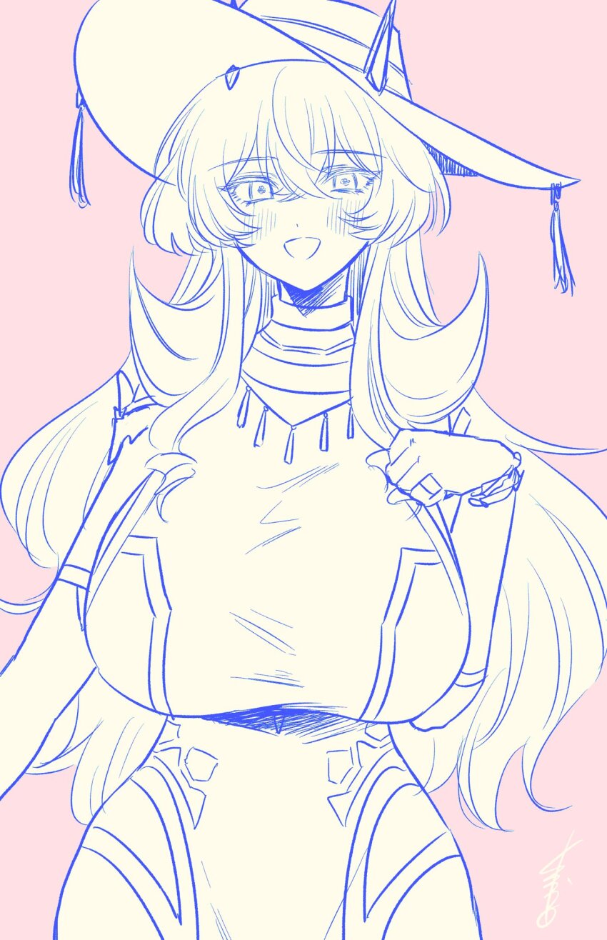 1girl, barghest_(fate), barghest_(celebratory_attire)_(fate), breasts, fate/grand_order, fate_(series), hat, highres