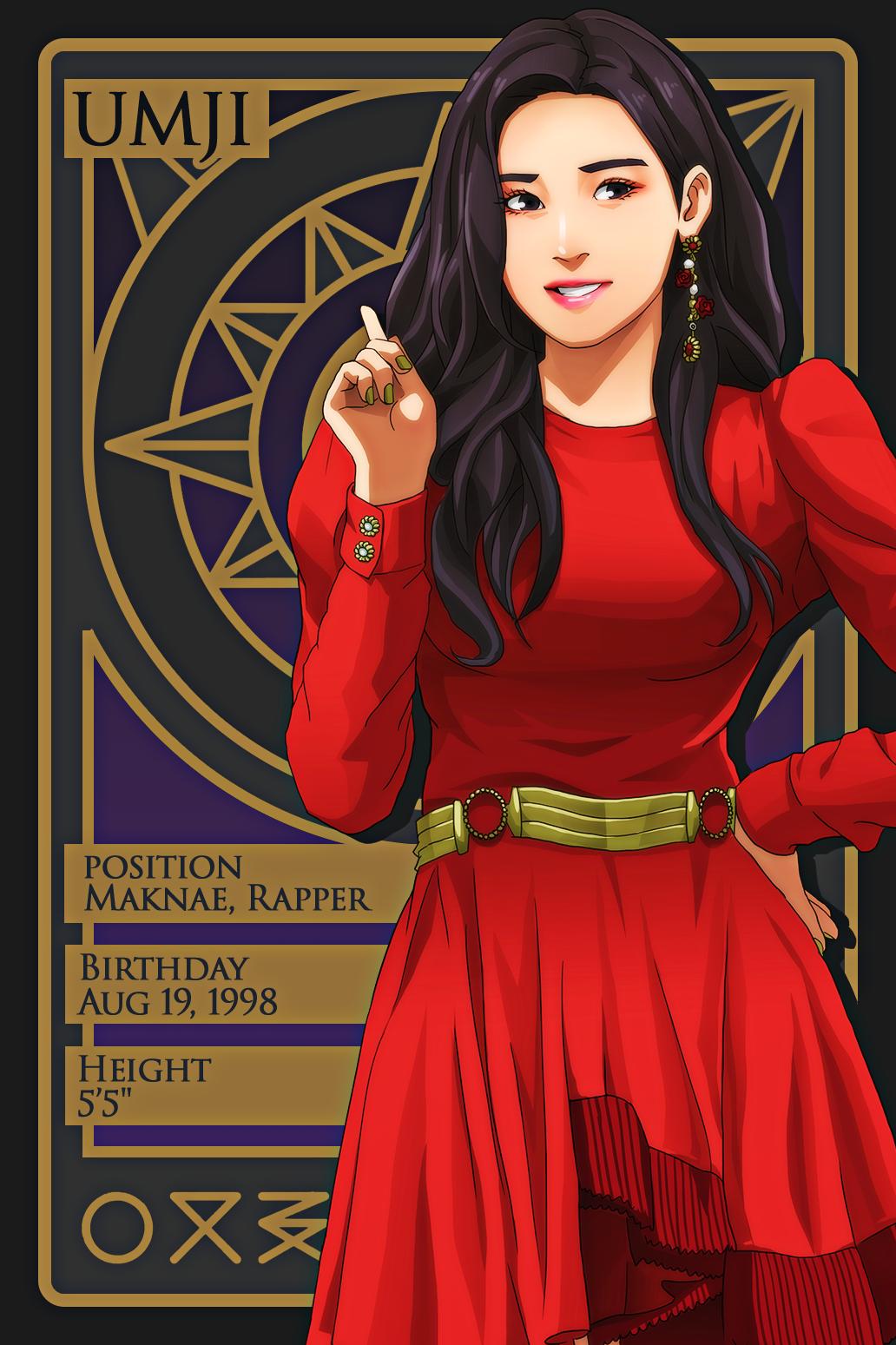 1girl, artist_name_(singer), belt, black_hair, commentary, cowboy_shot, earrings, eyeshadow